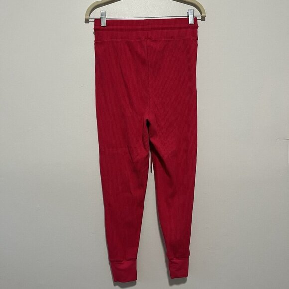 Anthropologie Daily Practice Henley Ribbed 2 Piece Lounge‎ Set Tank Joggers Pink - Picture 4 of 13